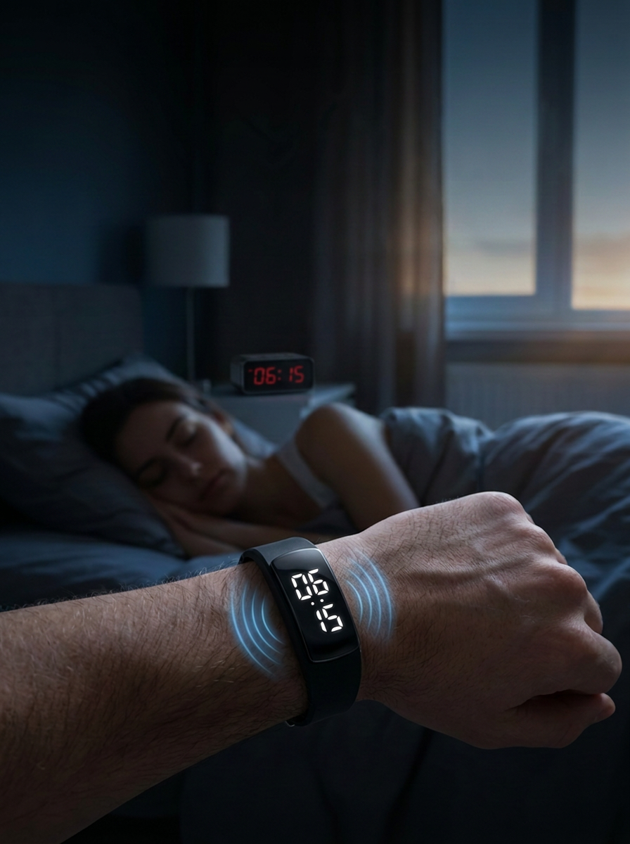 Vibration Alarm Clock Smart Waterproof Electronic Watch